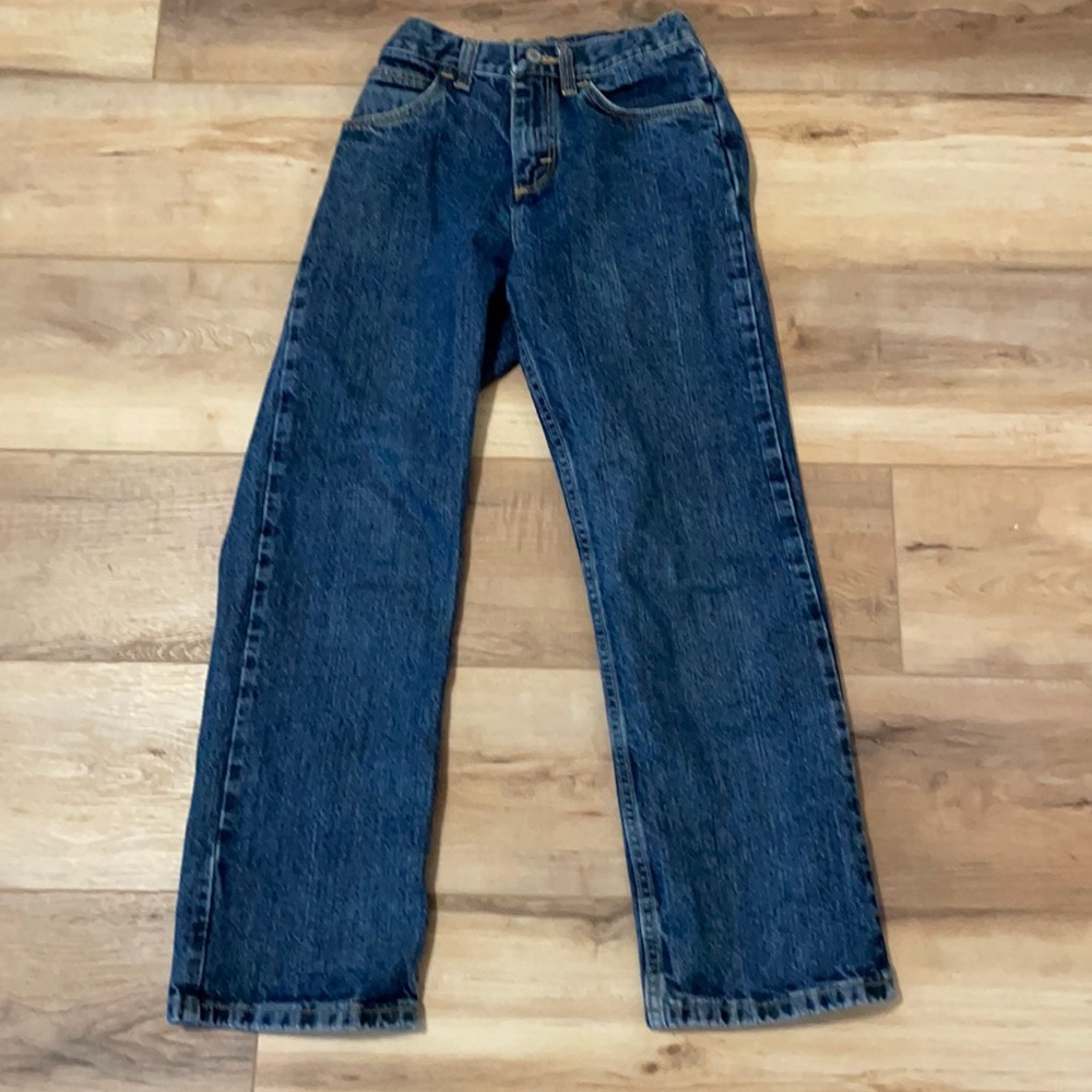 Wrangler boys blue jeans adjustable waist 12 slim